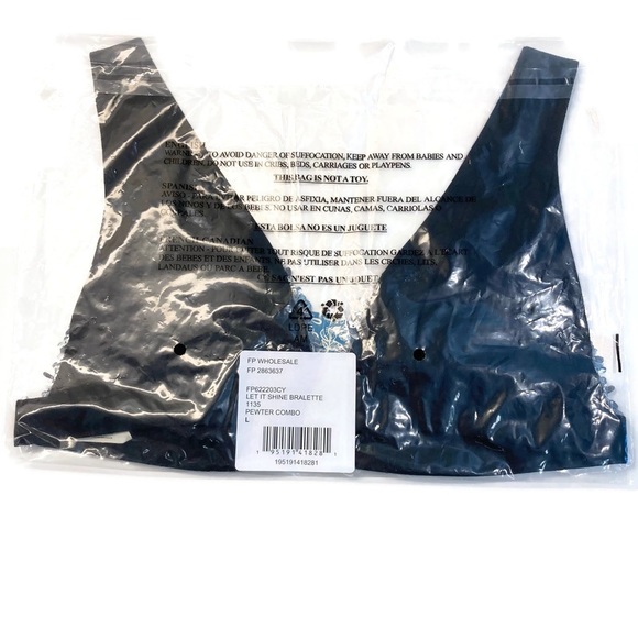 NWT! FREE PEOPLE Sequins Bralette - Picture 3 of 4